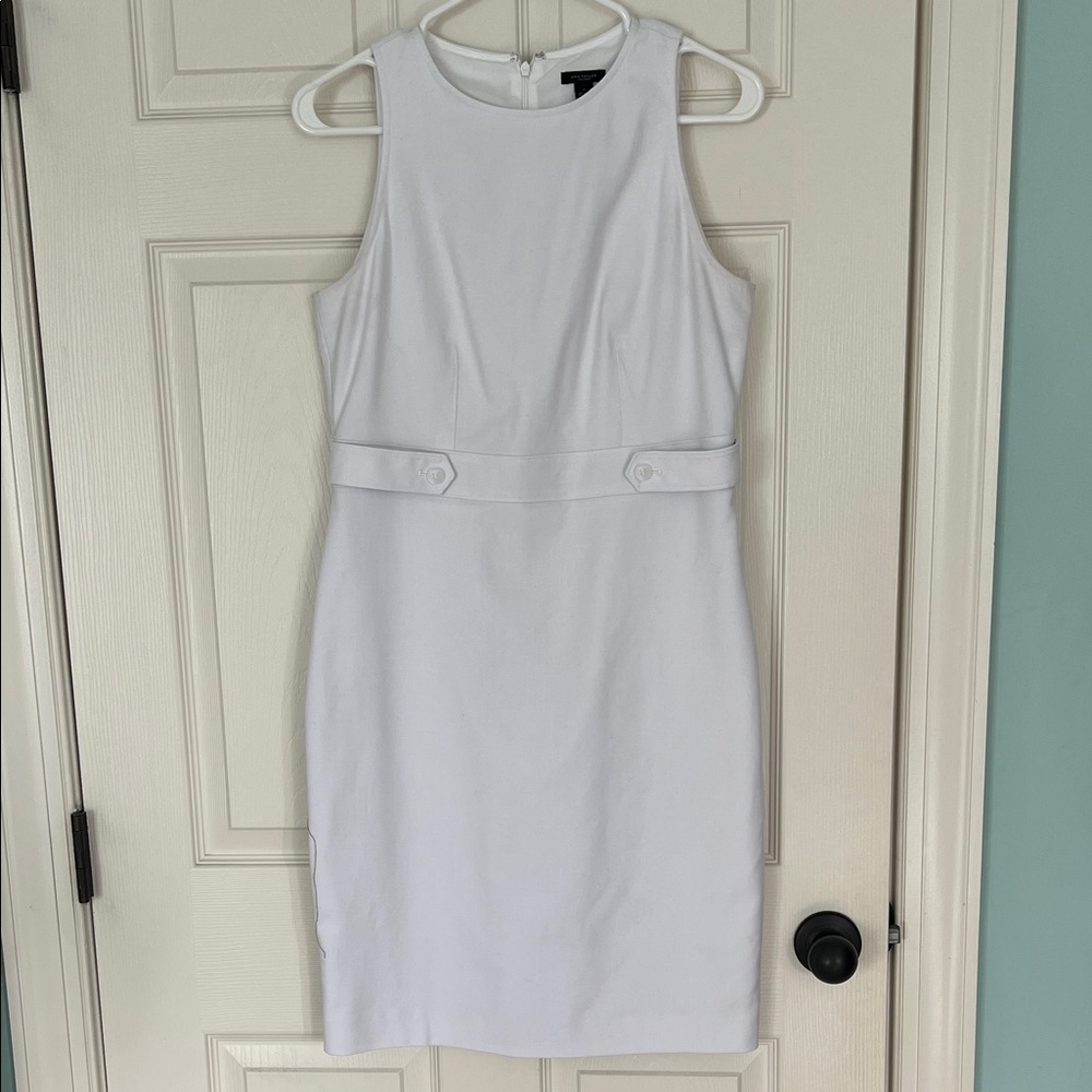 Ann Taylor Factory White Suiting Dress